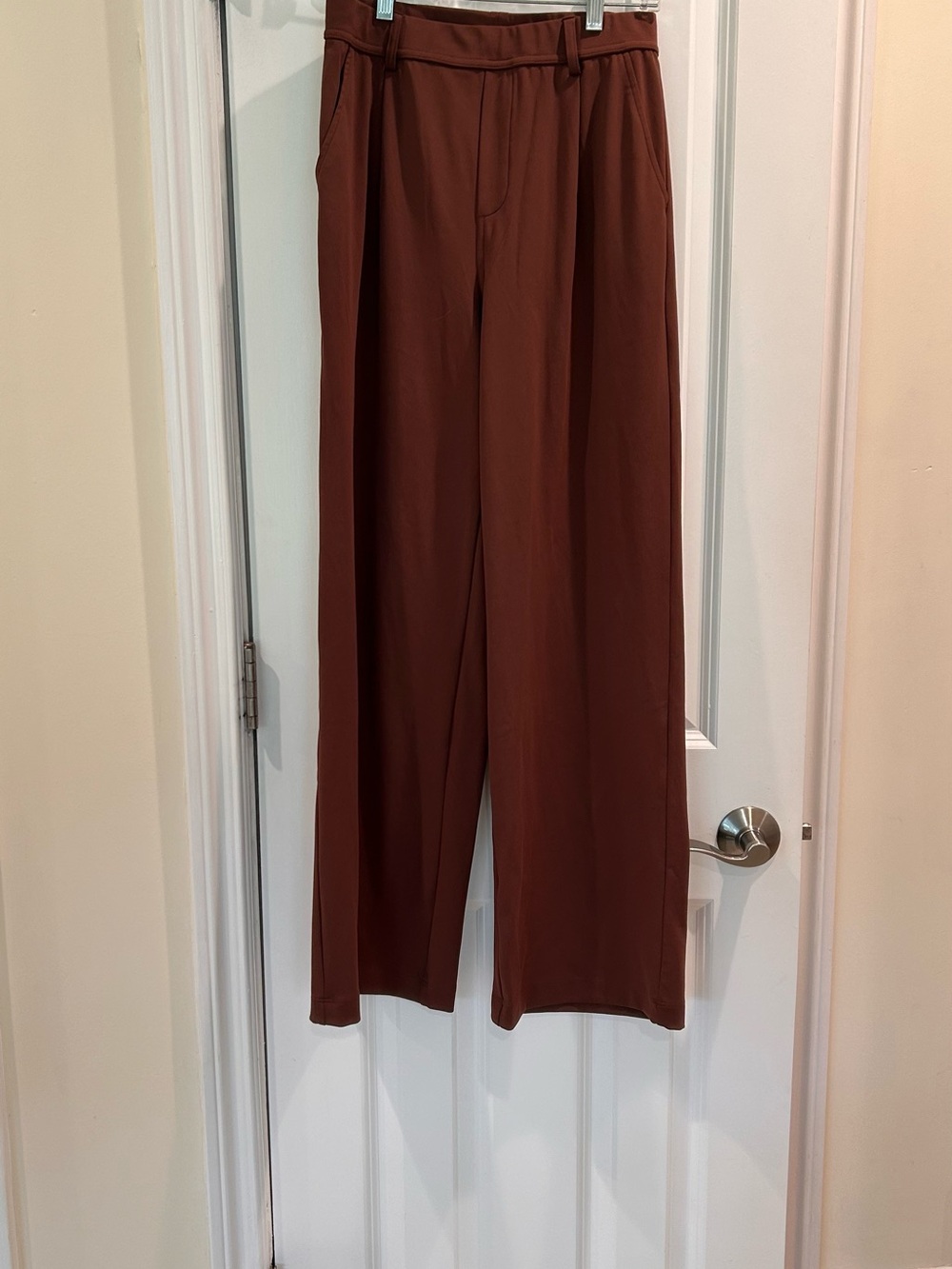Halara Brown Wide Leg Athleisure Lounge Pants High Rise Comfy Soft Small - Picture 4 of 9